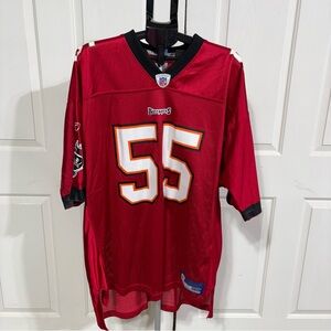 NFL Equipment Reebok On Field Tampa Bay Buccaneers 2XL #55 Derrick Brooks Jersey